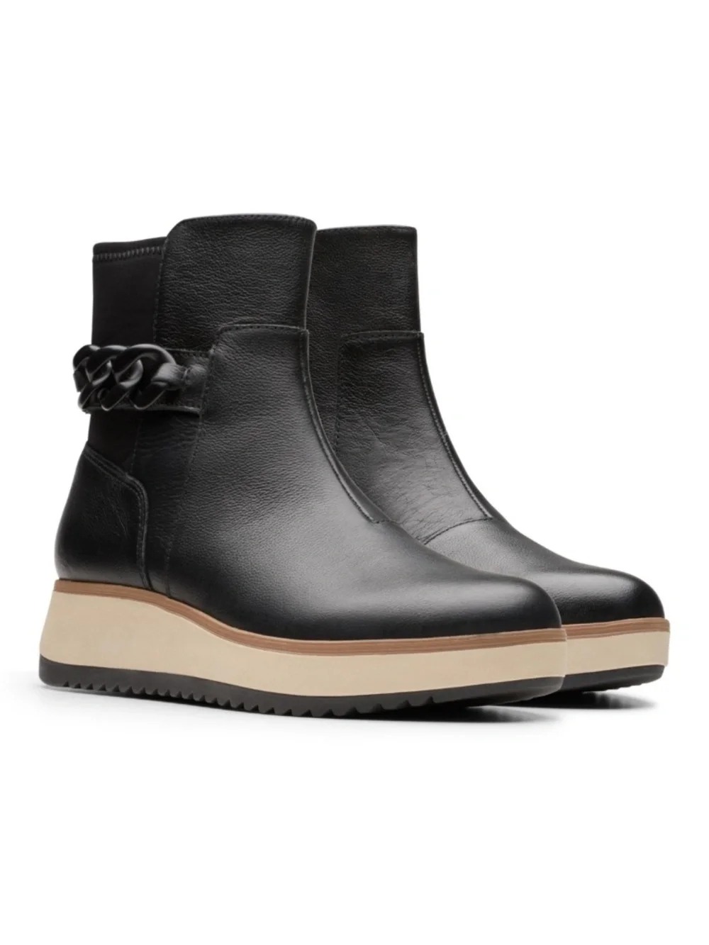 Clarks Women's Collection Zylah Rose Boots - Black Leather